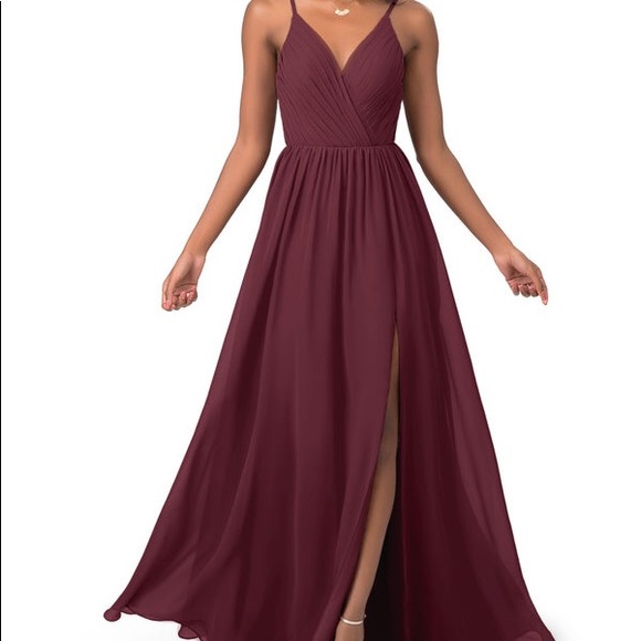 Azazie Gracie Sage green bridesmaid dress size 4. New with tag. - Picture 4 of 4